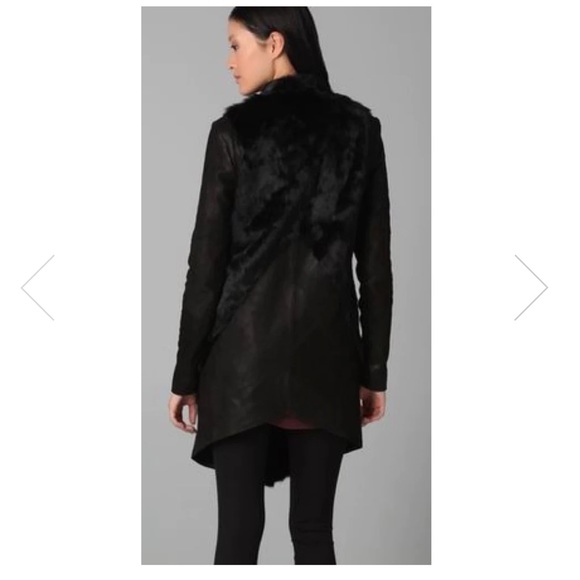 Helmut Lang leather fur coat, P - Picture 10 of 11